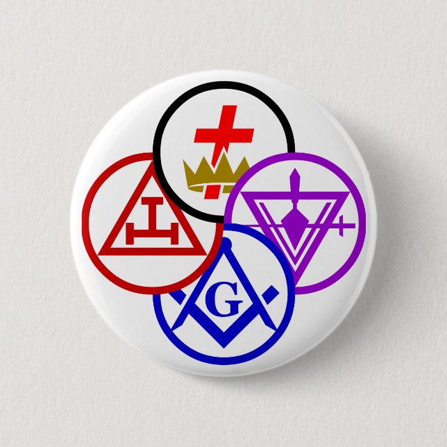 York Rite Pinwheel Button (Front)