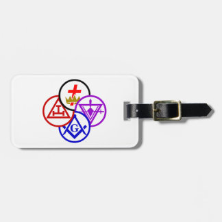 York Rite Pinwheel Luggage Tag