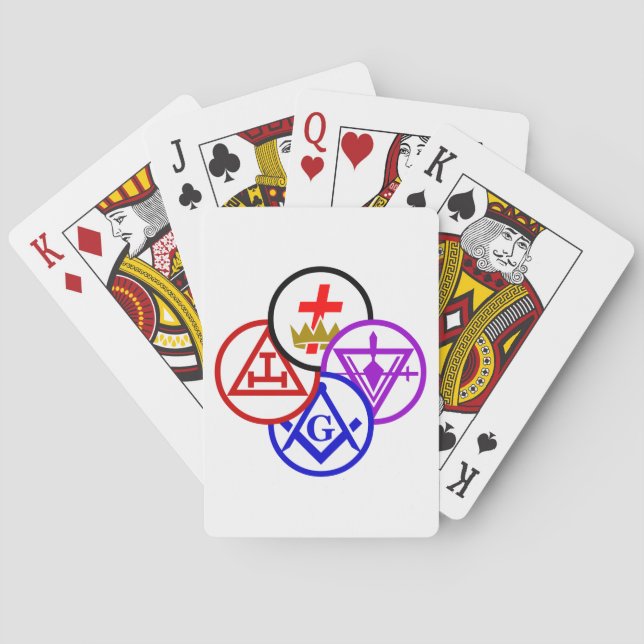 York Rite Pinwheel Poker Cards (Back)
