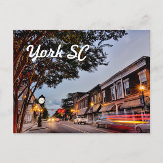 york south carolina postcard