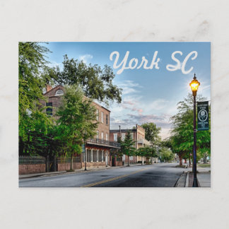 york south carolina postcard