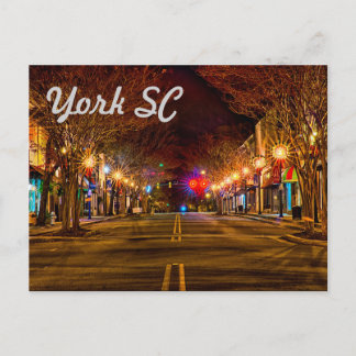 york south carolina postcard