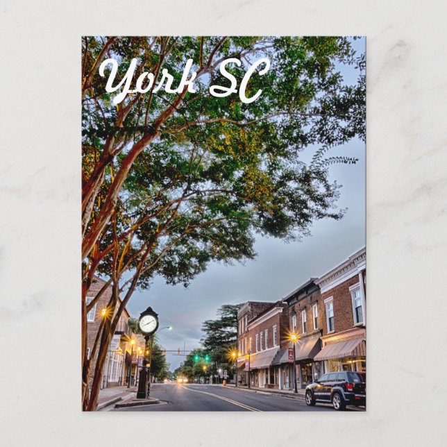 york south carolina postcard (Front)