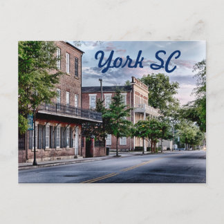 york south carolina postcard