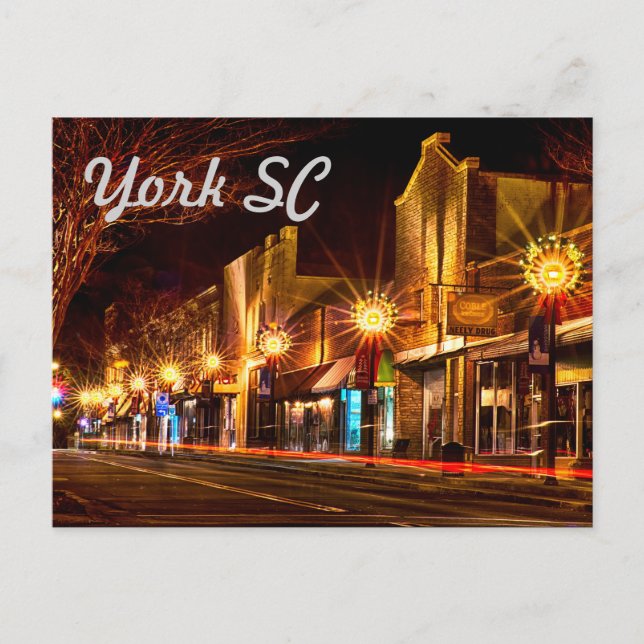 york south carolina postcard (Front)