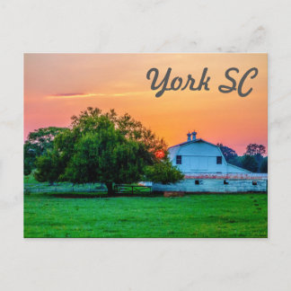york south carolina postcard