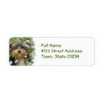 York Terrier Dog Return Address Label