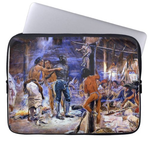 âœYork With Lewis and Clarkâ by Charles Russell Laptop Sleeve
