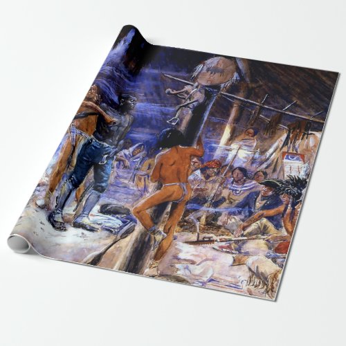 âœYork With Lewis and Clarkâ by Charles Russell Wrapping Paper