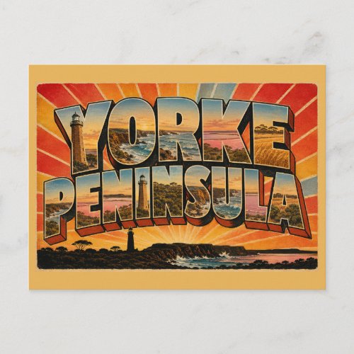 Yorke Peninsula South Australia Coastal Region Art Postcard