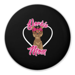 Yorki Mom Ceramic Knob