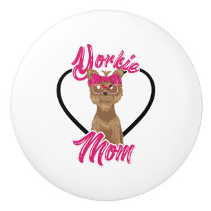 Yorki Mom Ceramic Knob