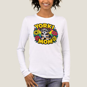 Yorki Mom Floral Tri-Blend Shirt