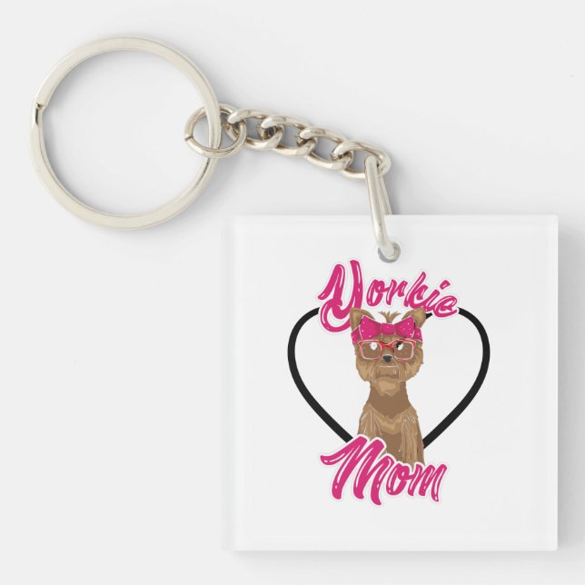 Yorki Mom Keychain (Front)