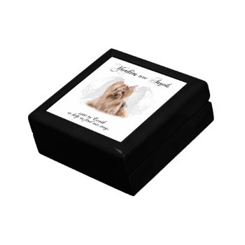Yorkie Angel Gift Box by ForLoveofDogs at Zazzle