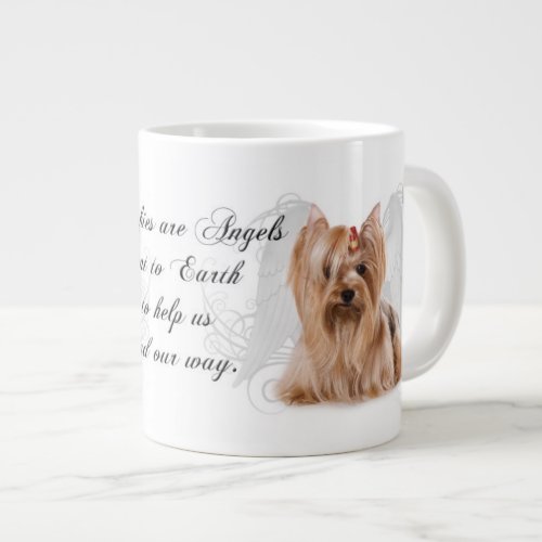 Yorkie Angel Jumbo Mug