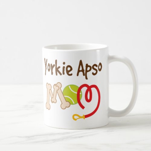 Yorkie Apso Dog Breed Mom Gift Coffee Mug