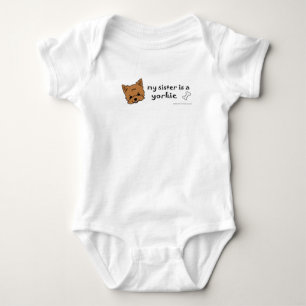 yorkie baby bodysuit