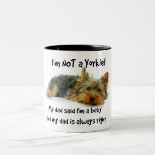 Yorkie Baby Mug Yorkshire Terrier Dad