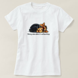 Yorkie Being Adorable Off-Leash Art™ T-Shirt