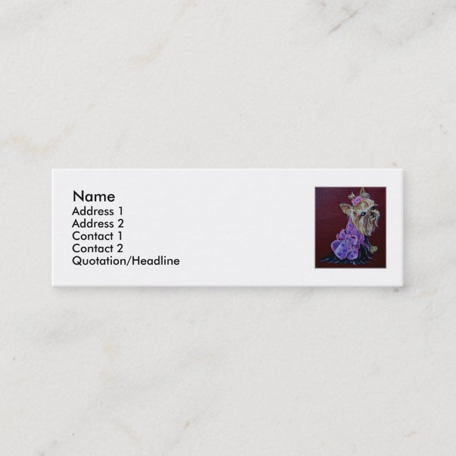Yorkie Business Card (Front)