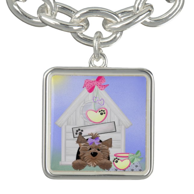 Yorkie Charm Bracelet (Design)