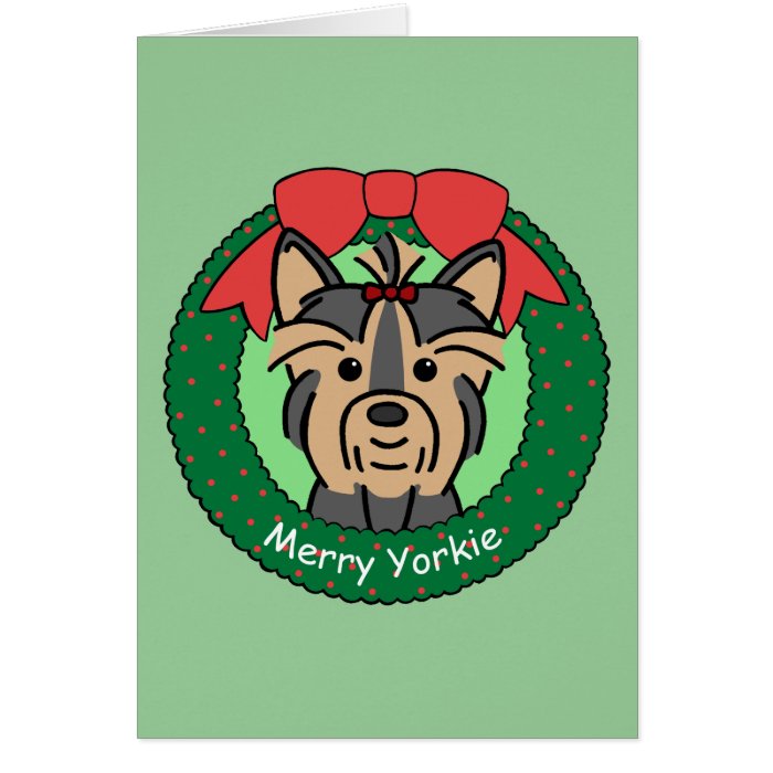 Yorkie Christmas Cards