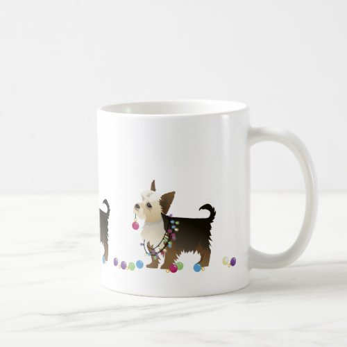 Yorkie Christmas Design Coffee Mug