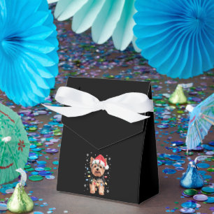 Yorkie Christmas Dog Long Xmas Gift Favor Boxes