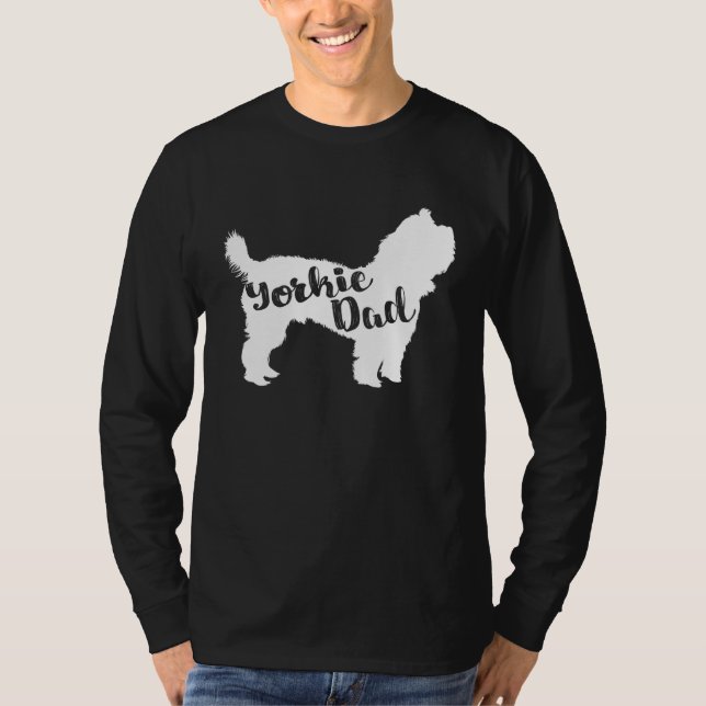 Yorkie Dad  for men   Yorkshire Terrier dog T-Shirt (Front)