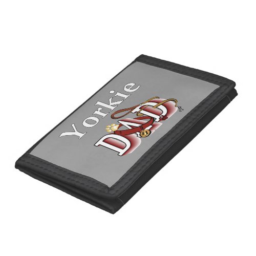 Yorkie Dad Gifts Tri_fold Wallet