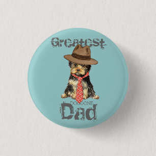 Yorkie Dad Pinback Button