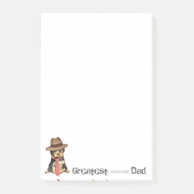 Yorkie Dad Post-it Notes (Front)