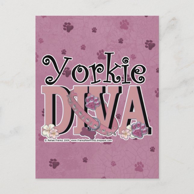 Yorkie DIVA Postcard (Front)
