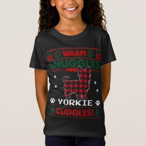 Yorkie Dog Christmas Pajama Ugly Christmas Sweater