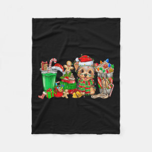 Yorkie Dog Christmas Pajamas Coffee Latte Mugs Xma Fleece Blanket