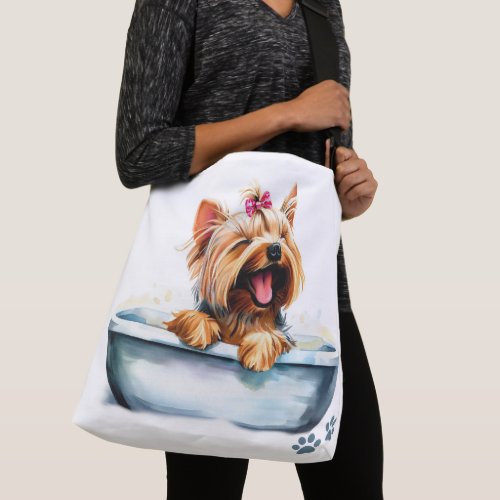 Yorkie Dog Crossbody Bag