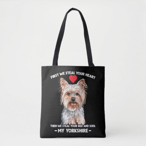 Yorkie dog gift Yorkshire pet lover Tote Bag