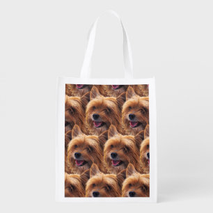 Yorkie Dog Grocery Bag