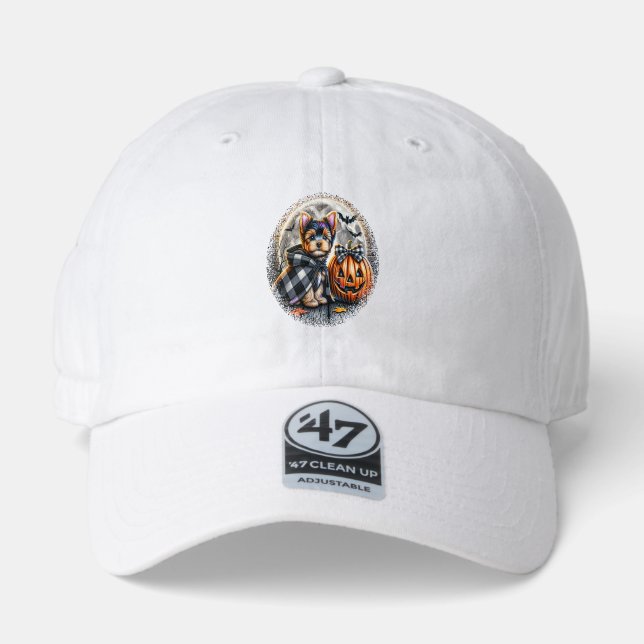 Yorkie Dog Halloween 47 Brand Hat (Front)