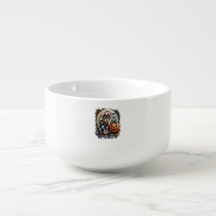 Yorkie Dog Halloween Square Soup Mug