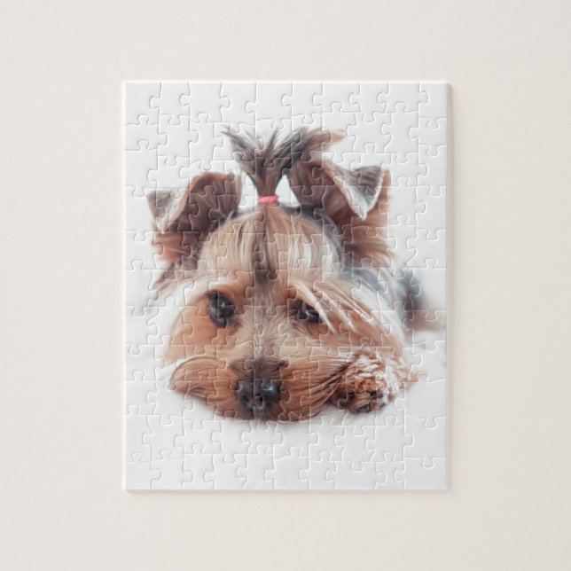 Yorkie Dog Love Yorkies Yorkshire Terrier Jigsaw Puzzle (Vertical)