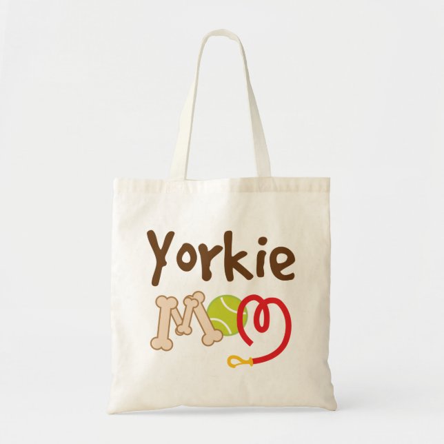 Yorkie Dog Mom Yorkshire Terrier Tote Bag (Front)