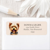 Yorkie Dog Personalized Address Label (Insitu)