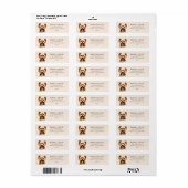 Yorkie Dog Personalized Address Label (Full Sheet)