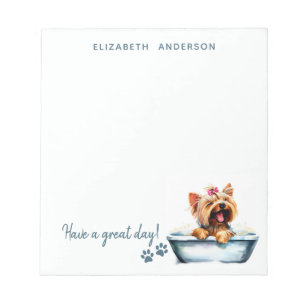 Yorkie Dog Personalized Notepad