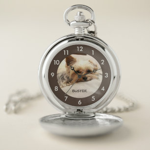 Yorkie Dog Personalized Pocket Watch
