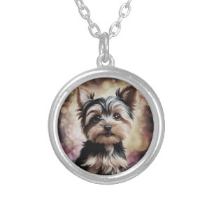 Yorkie, Dog, Pet Silver Plated Necklace
