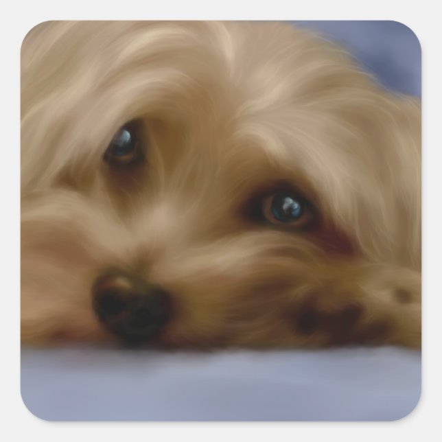 Yorkie dog sticker (Front)