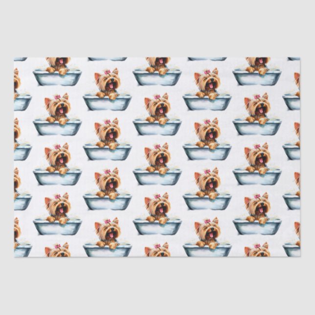 Yorkie Dog Tissue Paper (Front)